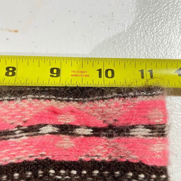 J. Crew Cashmere Wool Fair Isle Knit Skirt XXS Pink Brown Gray Boho Fairycore - Picture 8 of 10